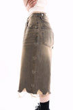 Heart vintage cropped bermuda denim pants