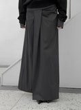 Liboen Ribbon Tie Long Skirt