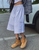 [U-BASIC] Acel Banding Cargo Pile Half Pants