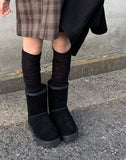 Ter Cowhide Soft Short Ugg Fleece Boots
