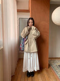 Newken Frill Banding Long Skirt