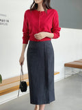 Kobel Round Basic Knit Cardigan