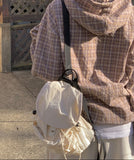 Kume Nylon Shirred Mini Backpack