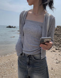 Kyuken Sleeveless Cardigan Set