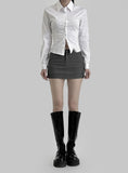 Latte Corset Shirt