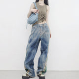 (Unisex) Renta Side Track Denim Pants