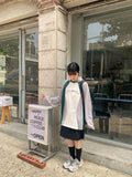 [unisex] Donv Sporty Color Matching Over Long Sleeve Tee