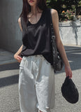 Summer Silk Oversized Fit Layered Sleeveless