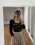 Danish Color Matching Puff Knit