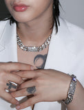 Phantom Cuban Stone Chain Necklace