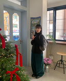 [BAONHAUS] Gelty brushed tension polar tee