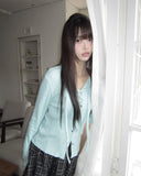 Bokan Strap Ribbed Knit Cardigan