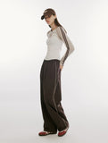 Basic Nylon Piping Pants