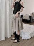 Tib Dot Midi Skirt