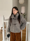 Ferrar Duffle Collar Fur Jacket