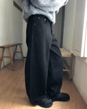Mea Back Cut Wide Long Pants