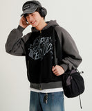 Supermechanic Loose Fit Hood Zip-Up