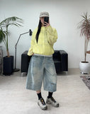 Patton Cut Bermuda Denim Pants