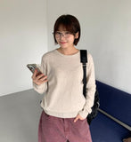 Meldig cashmere color round knit