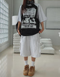 Age raglan oversized fit short-sleeved shirt