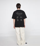 Baseball 2 4 Animal Back Logo Short Sleeve Tee