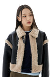 Crop Shearling Boucle Mustang