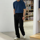 Cherny one tuck wide slacks