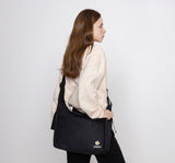 Flowerboard Smile Embroidery Cross Curved Messenger Bag