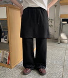 [BAONHAUS] Levan Banding Layered Skirt Pants