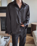 Locke Satin Tie Shirt