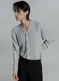 Cable knit cardigan