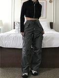 Snap Cargo Wide Pants