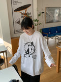 [unisex] Nitto Cat Printed Over Long Sleeve Tee