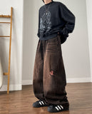 Blended Damage Balloon Denim