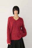 (WOOL) BLUSH V-NECK KNIT