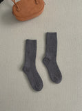 Cashmere Wool Ribbed Socks