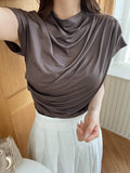 Dayzel Half Drape Cool Span T-Blouse