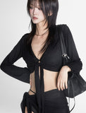 Draw Layered Net Cover Up Bikini