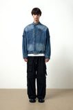 TRICEPS BIKER DENIM JACKET