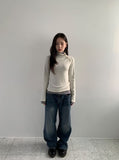 Soyan denim wide pants