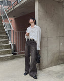 Shadow Cutting Bootcut Denim