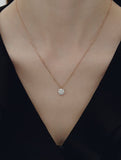 Essence Silver Moissanite Floria Necklace