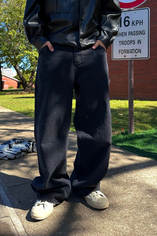 【DISCERNMENT】Unisex Classic Carpenter Denim Pants DISCERNMENT (ディーサーメント) - 男女兼用クラシック