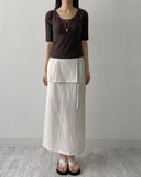 [Setup Available] Dove Strap Long Skirt