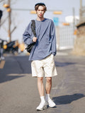 All day wide cotton short pants