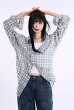 Origin linen over check shirt