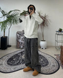Rotor Stitch Balloon Denim Pants