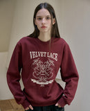 Velvet Lace Sweatshirt