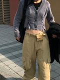 PIG EYELET DAMAGE CARDIGAN