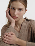 Champagne Full Moon Silver (P) Duo Shine Ring